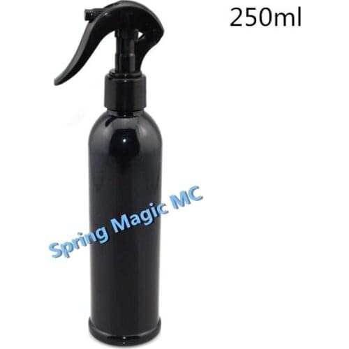 250ml Black PET Bottle Empty Black/White/Transparent Screw spray Bottle shampoo shower lotion cosmetics packaging bottle