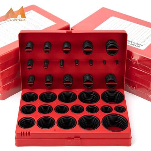 382/419pcs Black Natural Buna Rubber NBR Sealing O-Rings Metric Series Replacement Kits 70 Shore 30 Sizes O-Ring Assortment S22