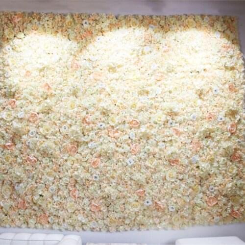 7.9FT x 7.9FT champagne Wedding flower backdrop flower wall wedding stage decoration shop Window decor Photography props