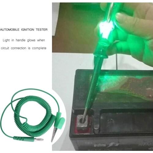 Auto Car Light Circuit Tester Lamp Voltage DC 6V 12V 24V Copper Test Pen Detector Probe Light System Test Probe Lamp Tools New