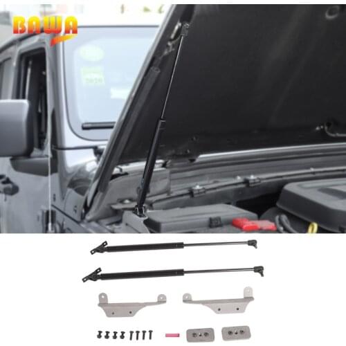 BAWA Hood Lift Supports Struts Hydraulic Rod Engine Cover Hydraulic Rod Accessories for Jeep Wrangler JL 2018