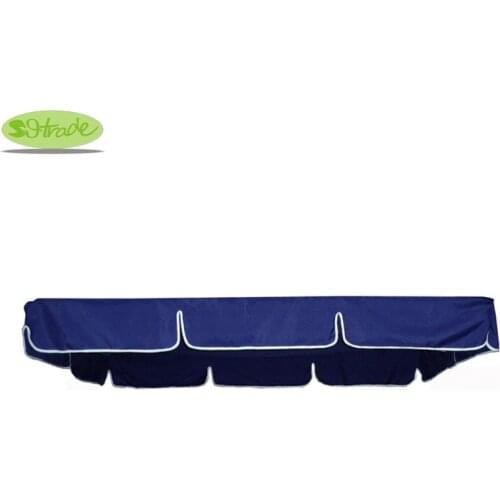 Navy Blue Polyester Fabric Canopy For 3 Seater Porch Swing Chair And Bed,Waterproofed Custom Made Canopy Replacement Top Fabric