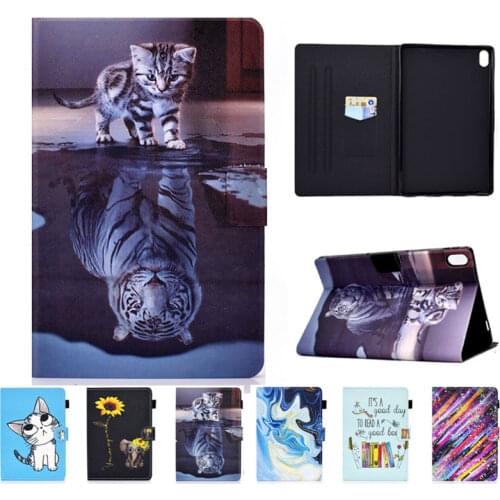 Case For Lenovo Tab P11 Cover Auto Wake Funda For Lenovo Tab P11 TB-J606F J606N J606L 11 inch Tiger Painted Shell Coque +Gift