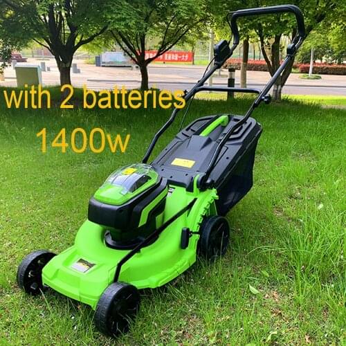 Lawn Mower Lawnmower Brushless Lithium Electric Lawn Mower Rechargeable Electric Household Hand Push Lawn Trimmer