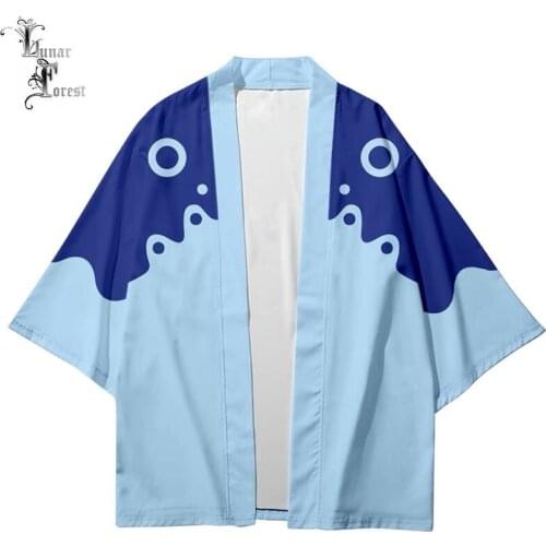 Cute Whale 3D Printing Japanese Kimono Haori Yukata Harajuku Women/Men Fashion Summer Casual Cool Short Sleeve Streetwear