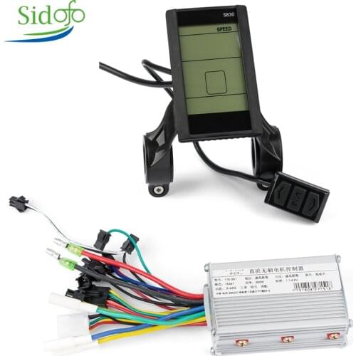 Escooter Motor Controller EBike Brushless DC Controller 24V/36V/48V/ 250W/350W/500W Electric Bicycle USB Function LCD Display