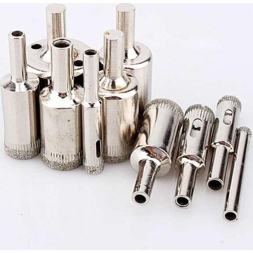 10 pcs Diamond Coated Hole Saw Drill Bits Set 6-30mm Hole Saw For Tile Ceramic Glass Porcelain Standard Electric Drill