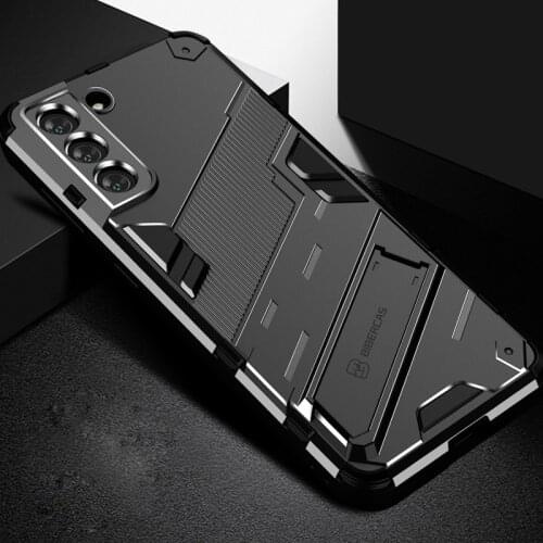 Shockproof Hard PC Kickstand Bracket Armor Case for Samsung Galaxy A82 S21 FE Ultra Plus M31 M51 A12 F12 M12 A22 F52