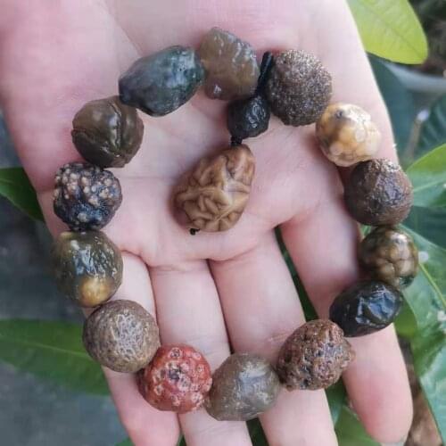 Rare Amazing Bracelets made of various types of beautiful nature rough stones Gobi agate Tendon raisin Aquatic for men women