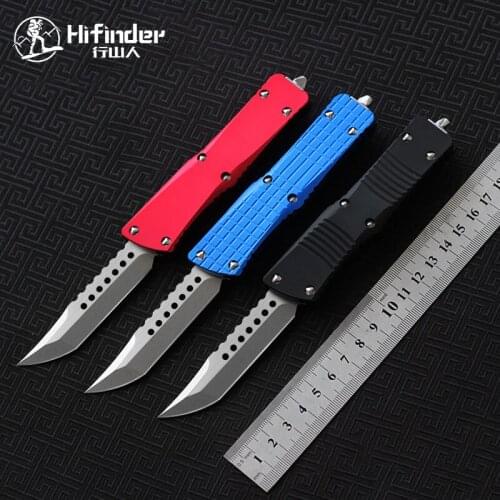 HIFINDER D2 felhunter blade 6061-T6 aluminum handle camping survival outdoor EDC hunt Tactical tool dinner kitchen knife