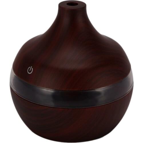 Usb 300Ml Aroma Humidifier Aromatherapy Wood Grain 7 Color Led Lights Electric Aromatherapy Essential Oil Aroma Diffuser