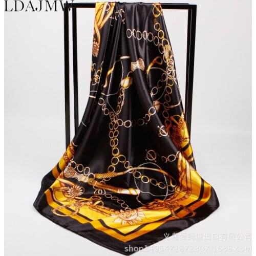 For Seasons Home Textiles Muslim Style Women’s Silk Scarves Decorative Print Sun Protection Shawl