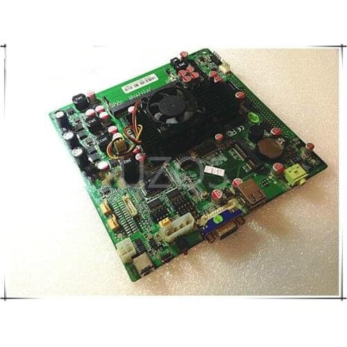 Second hand)Industrial disassemble game Desktop machine Atom D425 processor board support 12V power support msata
