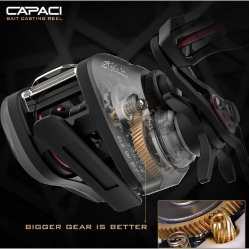 High Quality Superlight 195g Fishing Reel 6.3:1 High Speed 8Kg Max Drag Baitcast reel Casting Reel CNC Spool Fishing Reels