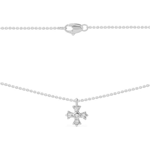 SLJELY Luxury Brand Real 925 Sterling Silver Gothic Cross Pendant Necklace with AAA Cubic Zirconia Women Fashion MALTEST Jewelry