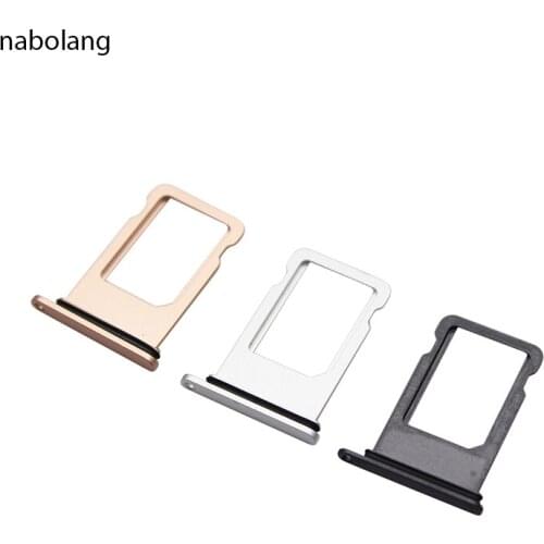 ZONBEMA 50pcs New Sim Card Adapter For iPhone 8 Plus X Micro Sim Card Tray Slot Holder Replacement
