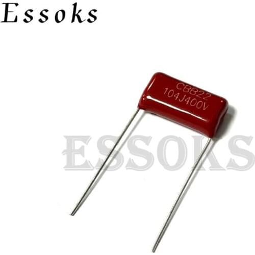 10PCS 400V104J 0.1UF Pitch 7.5mm 10mm 15mm 100NF 400V 104 104J CBB Polypropylene film capacitor