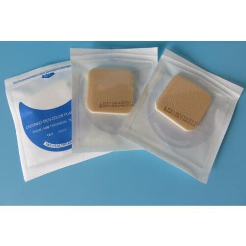 10pcs 5cm*5cm medical non adhesive Foam Dressing tire bedsore wound care Liquid paste sponge sterile advanced dressing wholesale