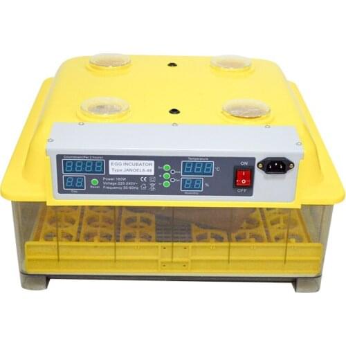 48 Eggs Digital Clear Egg Incubator Hatcher Automatic Turning Temperature Control
