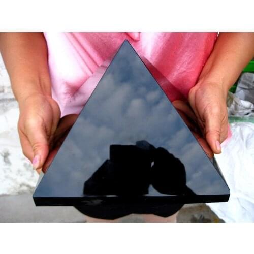 5920g HUGE NATURAL Obsidian quartz crystal Pyramid healing