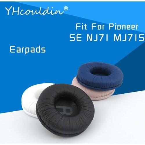 Earpads For Pioneer SE MJ71 MJ71S SE-MJ71 SE-MJ71S Headset Accessaries Replacement Ear Cushions Wrinkled Leather Material
