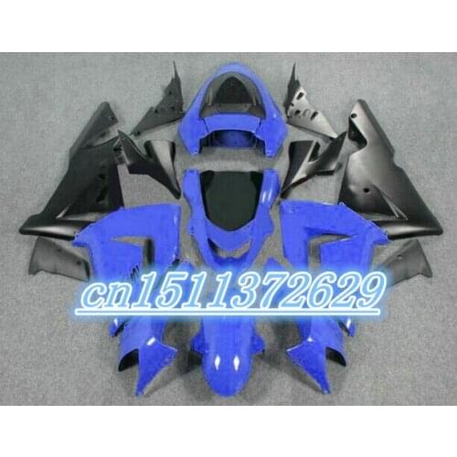 Bo High quality Fairings for Kawasaki Ninja ZX-10R 04 05 ZX10R black jewelry blue 2004 2005 parts ZX10 fairing kits