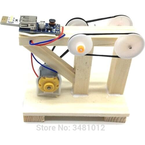 STEM DIY Electric Generator Science Experiment kit Electronic construction set Educational Physics toys for Children 6 8 years