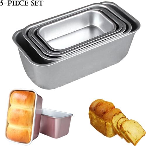 Aluminum Alloy Non-Stick Brownie Cheese Cake Toast Mold Bread Loaf Pan Baking Pans Dishes Kitchen Baking Tool