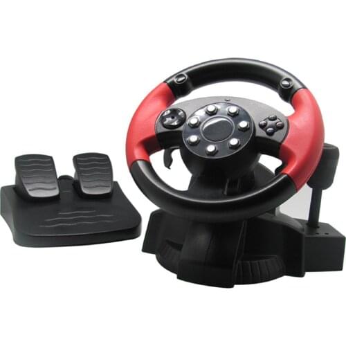 Hot Mod Racing Steering Wheel for PS3 PS2 STEAM All-in-one Wired Vibration Racing Simulator Gaming Wheels Cockpit for PC