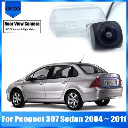HD Rear View Camera For Peogeot 307 Sedan 2004 2005 2006 2007 2008 2009 2010 2011 Waterproof Reverse BackUp Parking Camera