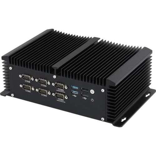 Intel Core i5-4200U i7-4500U Industrial Mini PC 6*RS232/422/485 8*USB 2*LAN WiFi 4G HDMI VGA Fanless Windows Linux