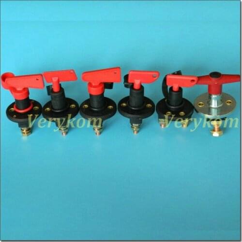 400A Brass Nut Terminals Universal Car Truck Vehicle Battery Disconnect Cut Off Rotary Switch Cutoff Power Killer 12V 24V M8 M10