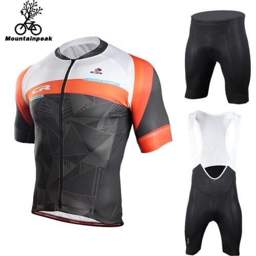 Mountainpeak 2018 Summer Short Sleeved Male Mountain Bike Suit Woman Breathable Bicycle Riding Belt Shorts Cycling Clothing