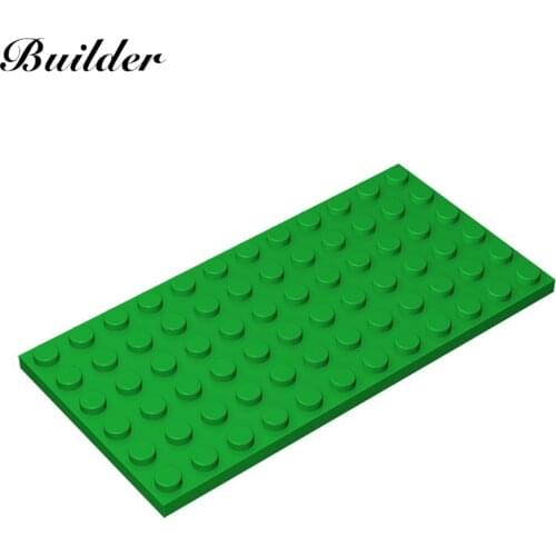 Little Builder 3028 MOC Thin Figures Bricks 6x12 Dots 10pcs Building Blocks DIY Creative Assembles Particles Toys for Children