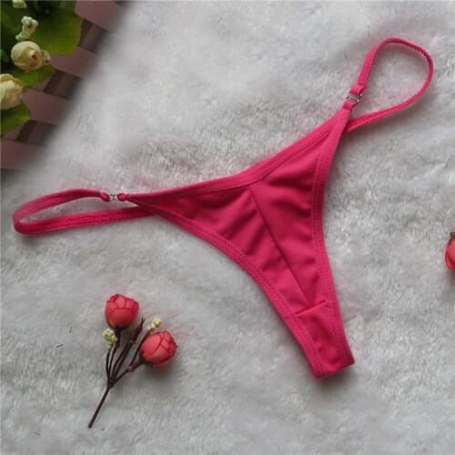 Micro bikini tanga mujer swimwear bikinis biquini tankini sexy lingerie tanga thong Solid color String simple Triangle Fun party
