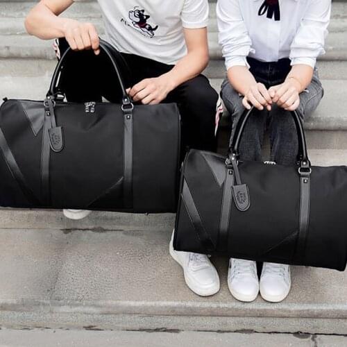 Fashion Weekend Bag Nylon Travel Bag Men Overnight Duffle Bag Waterproof Cabin Luggage Travel Big Tote Crossbody Gym Bag