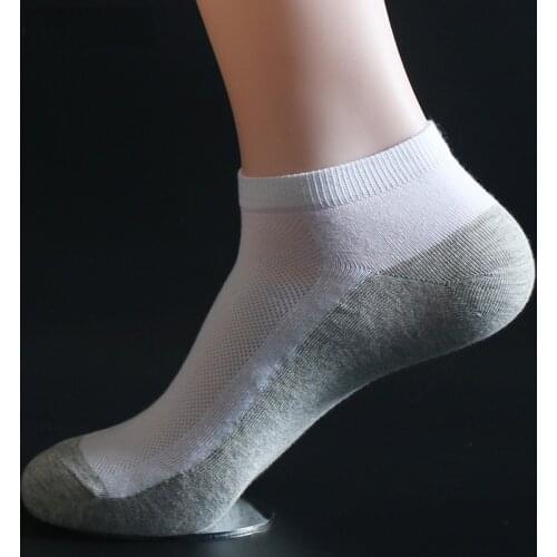 3 Pack New Korean Syle Men Low Cut Mesh Thin Sneaker Socks Male Summer No Show Contrast Color Short Tube Cotton Meia Calze