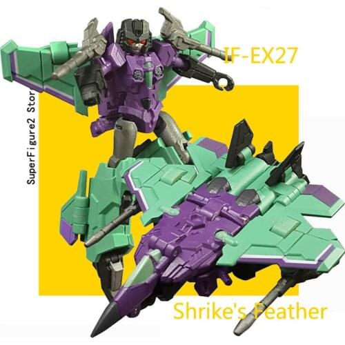 Transformation Action Figure Toy IronFactory EX-27 IF-EX27 Shrikes Feather Model ABS Statue Deformation Robot