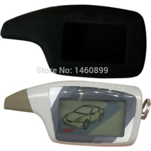 M5 LCD Remote Control + Silicone Cover Keychain Key Case For Russian 2 Way Car Alarm System Scher khan M Scher-Khan Magicar 5 6