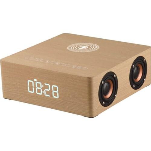 Q5A multifunctional wireless charging Bluetooth speaker home smart touch clock high power small audio