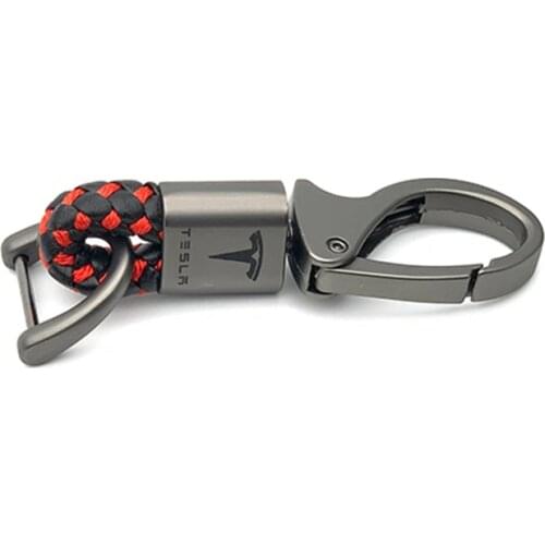 Hand Woven Buckle Keychain Car Keyring for Tesla model 3 Lada Granta Xray Vesta For Kia Rio Solaris Creta For Golf Polo BMW