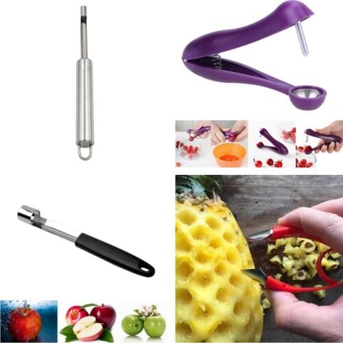 Stainless Steel Seeder Slicer Apple cherry jujube Corer Fruit Vegetable tools Core Seed Remover Cutter Kitchen Gadgets Tools