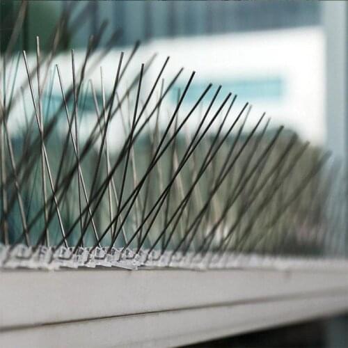 25cm Stainless Steel Spikes Anti Bird Anti Pigeon Spike For Get Rid Of Pigeons And Scare Birds Pest Control Household Protection