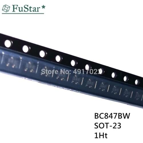 100PCS High Quality BC847BW BC847B BC847 SOT323 Universal NPN Transistor 1Ht New Hot Small SOT23