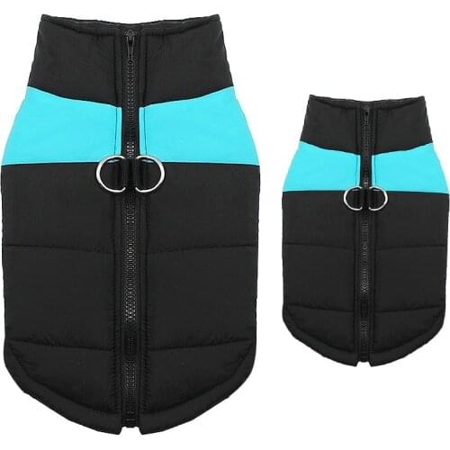 Waterproof Pet Dog Clothes Winter Warm Padded Vest Zipper Jacket Coat For Small Medium Large Dogs Pug Chihuahua Ropa Para Perros