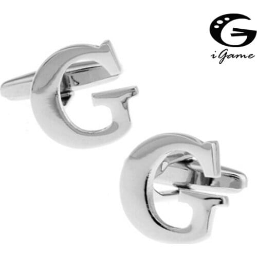 IGame Letters Cuff Links Quality Brass Material Symbol Of G Design Free Shipping