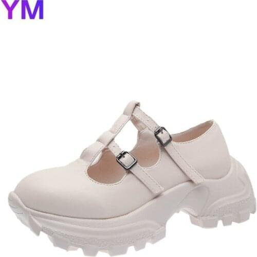 2021 New Platform Heels Women Shoes Fashion Buckle Strap Wedge Comfortable Increased Internal Casual Shoes Walking Zapato Mujer