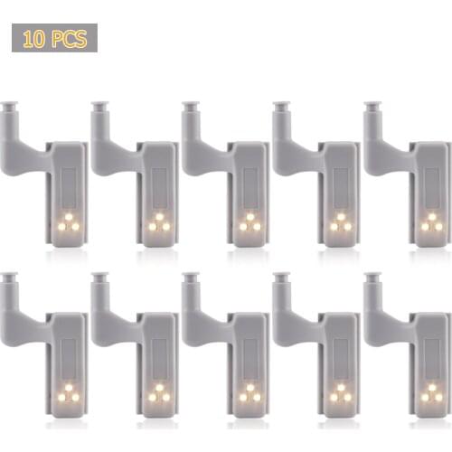 1/10pcs Universal Hinge Light Kitchen Bedroom Living Room Cabinet Cupboard Wardrobe Inner LED Sensor Light Furniture Hardware