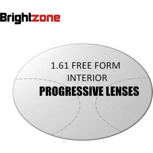 1.61 Free Form Progressive multi-focus non-line CR-39 resin prescription Rx Addition lenses one lens can see near & distance