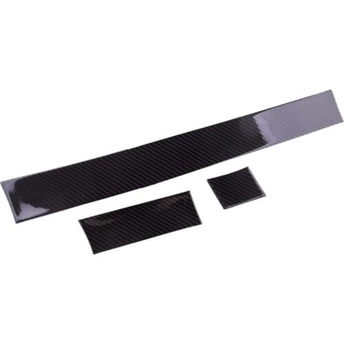 1 Set Dashboard Panel Decor Cover Trim Strips Black Carbon Fiber Fit For BMW 5 Series E60 2005 2006 2007 2008 2009 2010